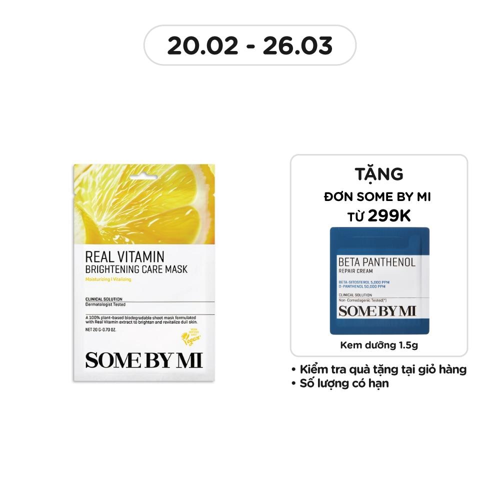 Mặt Nạ Giấy Some By Mi Real Chiết Xuất Vitamin C Brightening Care Mask 20g