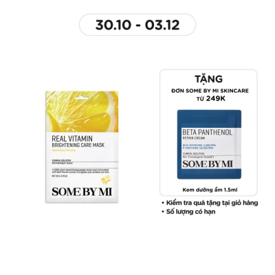 SOME BY MI Mặt Nạ Giấy Some By Mi Real Chiết Xuất Vitamin C Brightening Care Mask 20g