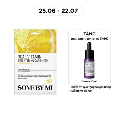 SOME BY MI - Mặt Nạ Giấy Some By Mi Real Chiết Xuất Vitamin C Brightening Care Mask 20g