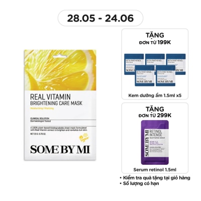 SOME BY MI - Mặt Nạ Giấy Some By Mi Real Chiết Xuất Vitamin C Brightening Care Mask 20g
