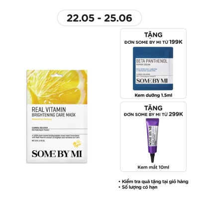 SOME BY MI Mặt Nạ Giấy Some By Mi Real Chiết Xuất Vitamin C Brightening Care Mask 20g