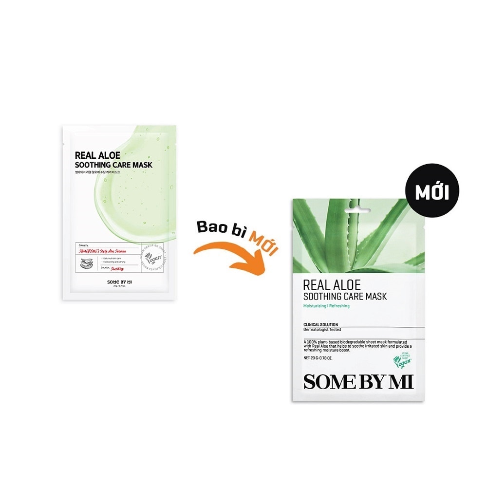 Mặt Nạ Giấy Some By Mi Tinh Chất Lô Hội Real Aloe Soothing Care Mask 20g