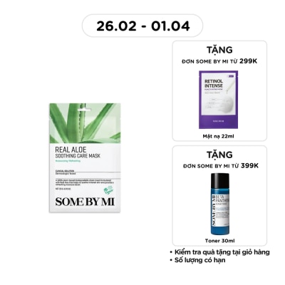 SOME BY MI Mặt Nạ Giấy Some By Mi Tinh Chất Lô Hội Real Aloe Soothing Care Mask 20g