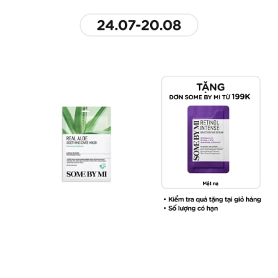 SOME BY MI Mặt Nạ Giấy Some By Mi Tinh Chất Lô Hội Real Aloe Soothing Care Mask 20g
