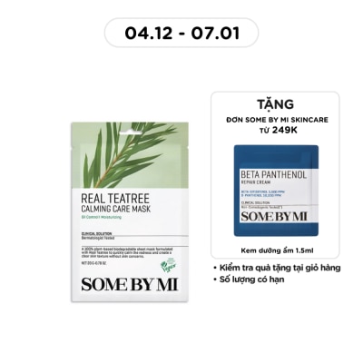 SOME BY MI Mặt Nạ Giấy Some By Mi Chiết Xuất Tràm Trà Real Teatree Calming Care Mask 20g