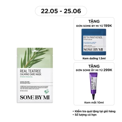 SOME BY MI Mặt Nạ Giấy Some By Mi Chiết Xuất Tràm Trà Real Teatree Calming Care Mask 20g