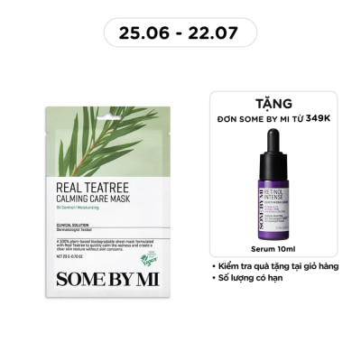 SOME BY MI - Mặt Nạ Giấy Some By Mi Chiết Xuất Tràm Trà Real Teatree Calming Care Mask 20g