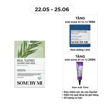 SOME BY MI Mặt Nạ Giấy Some By Mi Chiết Xuất Tràm Trà Real Teatree Calming Care Mask 20g