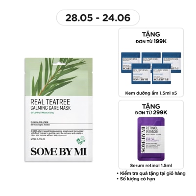 SOME BY MI - Mặt Nạ Giấy Some By Mi Chiết Xuất Tràm Trà Real Teatree Calming Care Mask 20g
