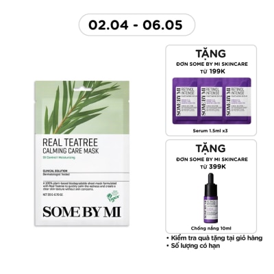 SOME BY MI - Mặt Nạ Giấy Some By Mi Chiết Xuất Tràm Trà Real Teatree Calming Care Mask 20g