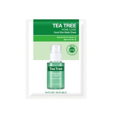 NATURE REPUBLIC Mặt Nạ Giấy Nature Republic Chiết Xuất Tràm Trà Good Skin Tea Tree Pore Care Mask 24g