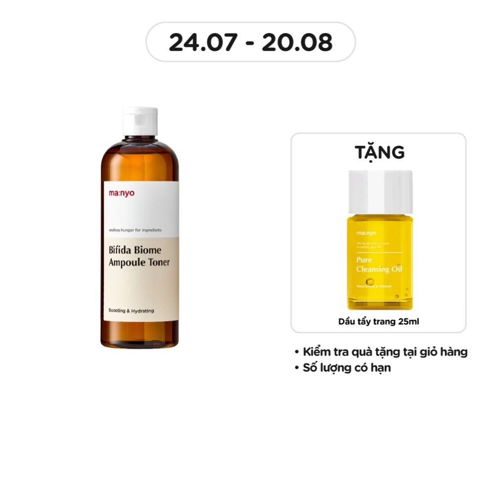 Nước Hoa Hồng ma:nyo Bifida Biome Ampoule Toner 210ml