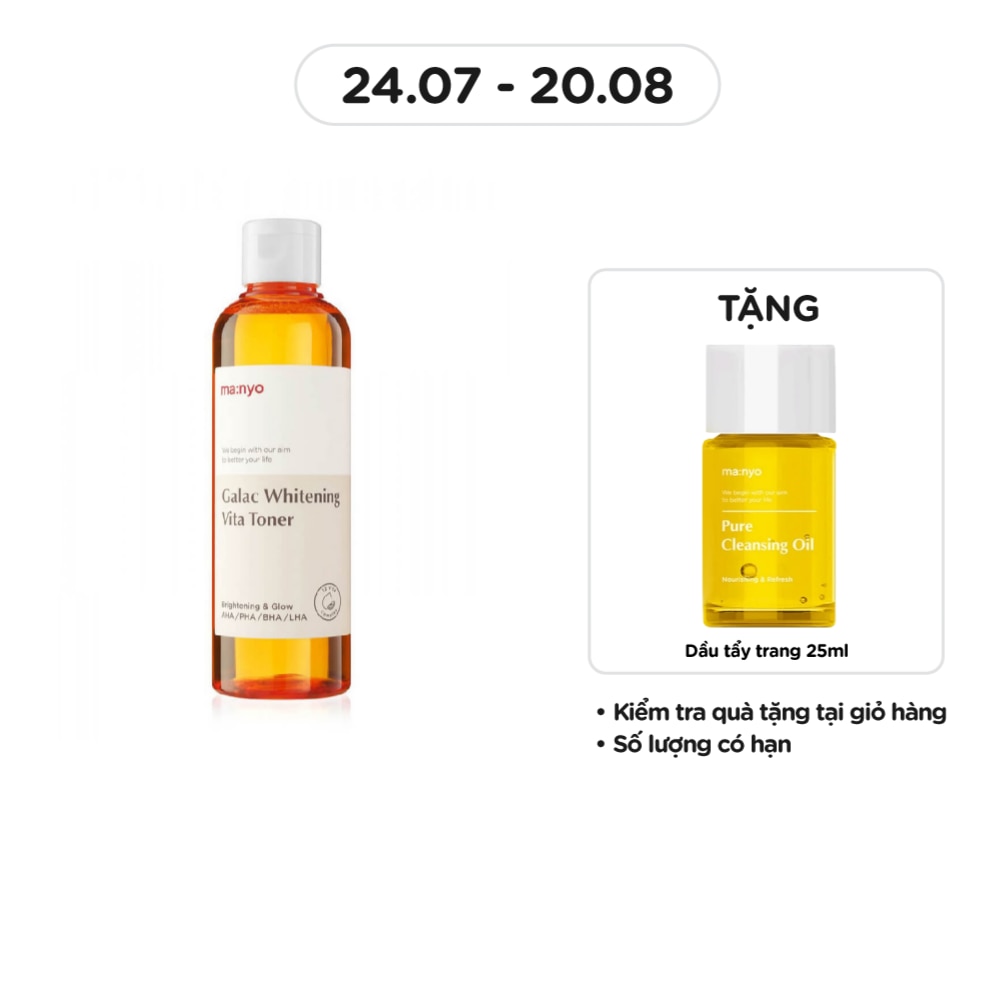 Nước Cân Bằng Da ma:nyo Galac Whitening Vita Toner 210ml