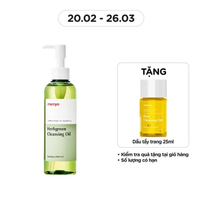 MA:NYO Dầu Tẩy Trang ma:nyo Herbgreen Cleansing Oil 200ml