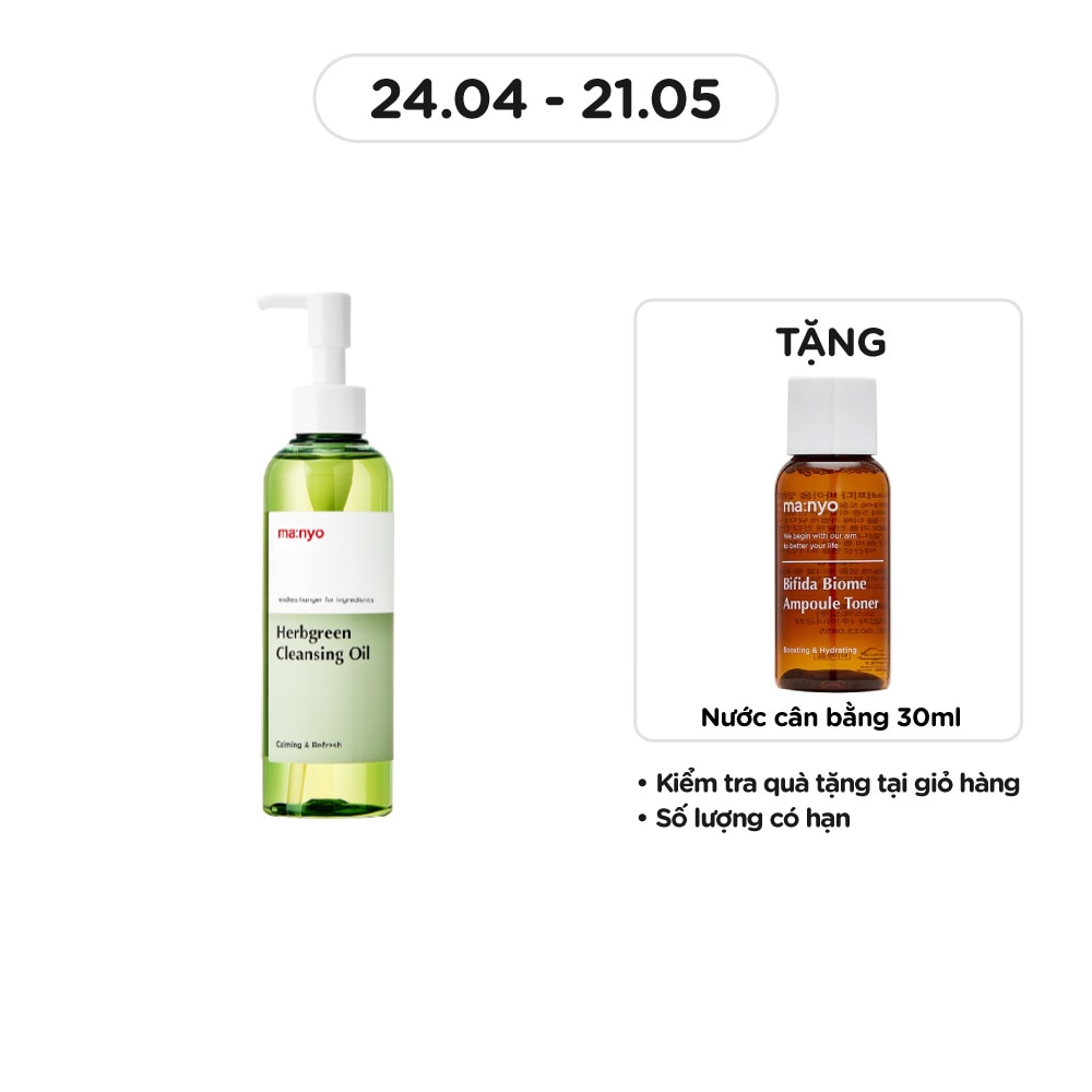 Dầu Tẩy Trang ma:nyo Herbgreen Cleansing Oil 200ml