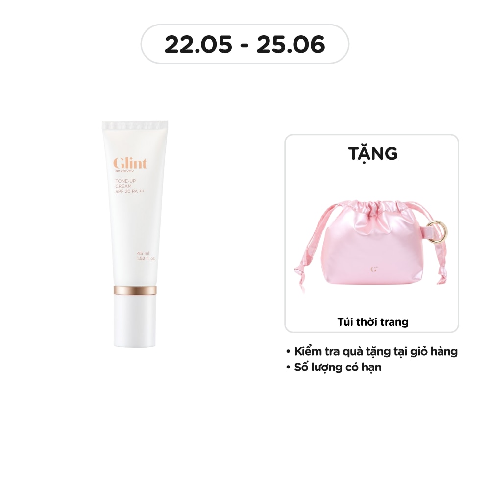 Kem Chống Nắng Glint By Vdivov Tone-Up Cream SPF20 PA++ 45ml