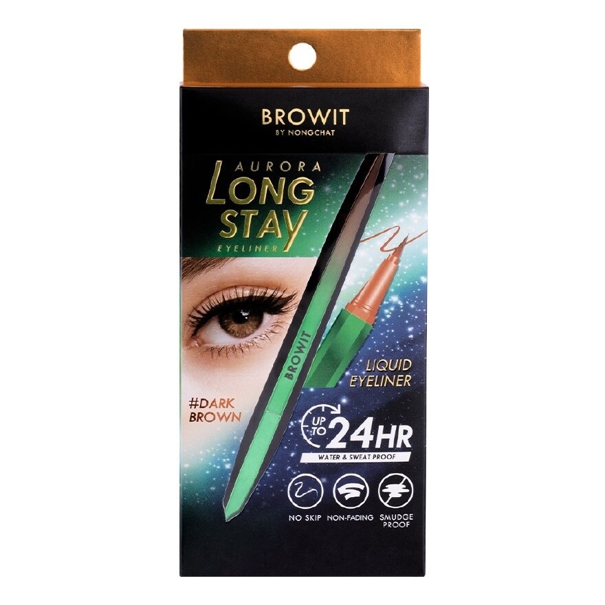 Aurora Long Stay Eyeliner .# Dark Brown 0.5g