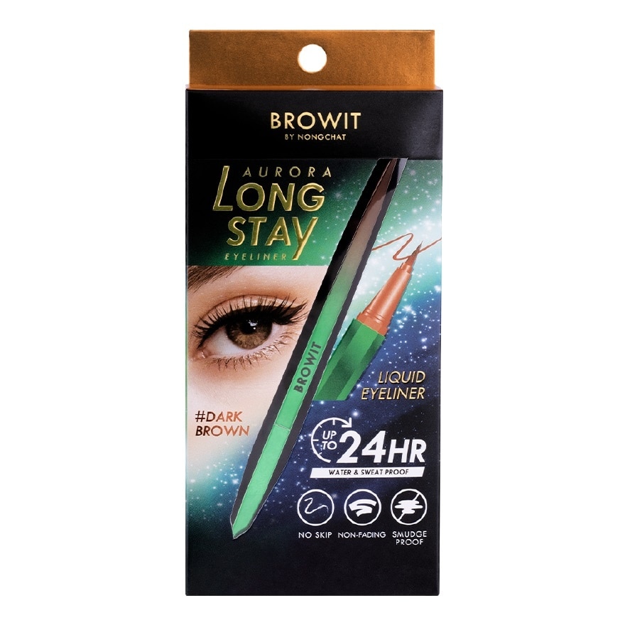 Aurora Long Stay Eyeliner .# Dark Brown 0.5g image