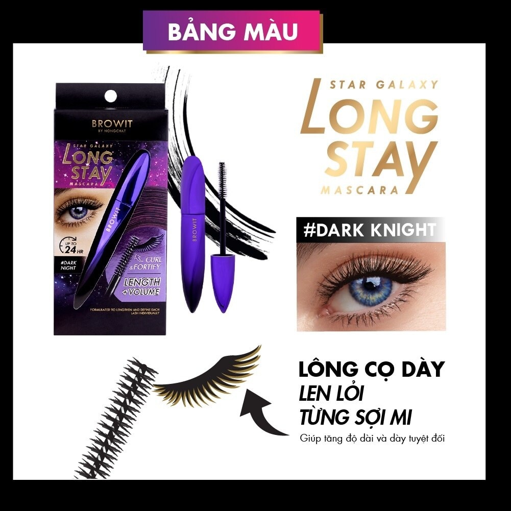 Mascara Browit Star Galaxy Long Stay 8g .#Dark Night