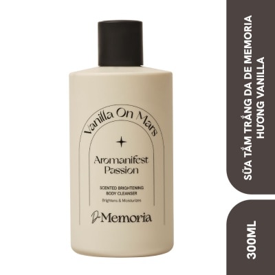 DE MEMORIA Scented Brightening Body Cleanser Vanilla On Mars 300ml