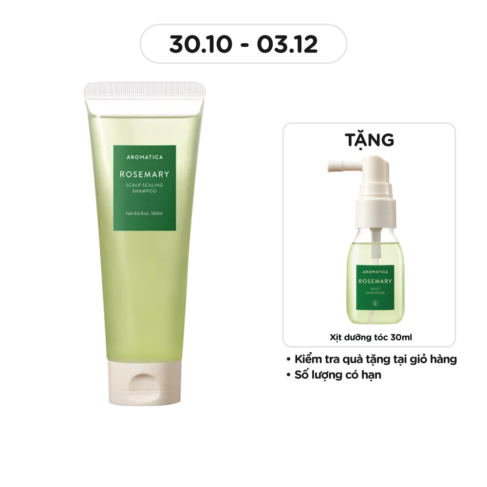 Dầu Gội Aromatica Chiết Xuất Hương Thảo 180ml