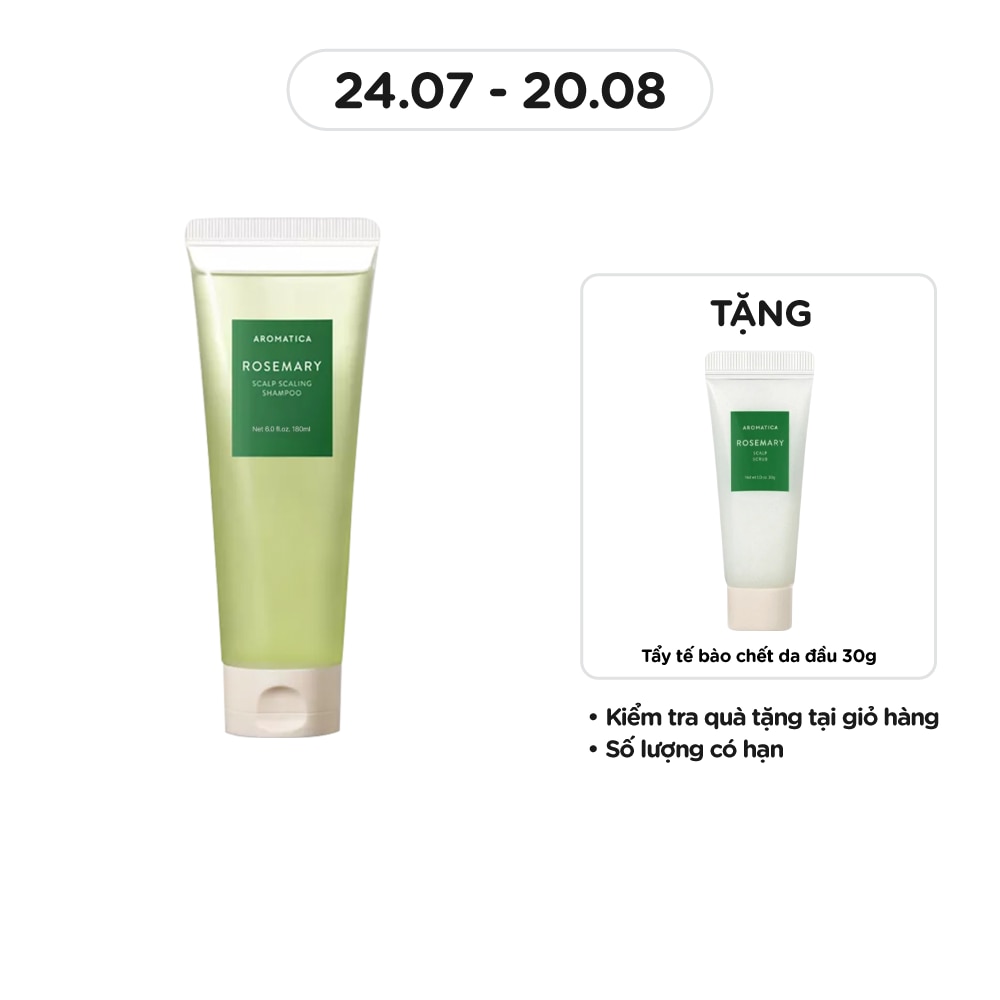 Dầu Gội Aromatica Chiết Xuất Hương Thảo 180ml