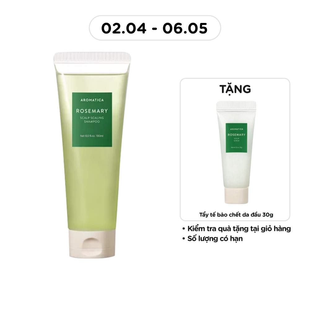 Dầu Gội Aromatica Chiết Xuất Hương Thảo 180ml