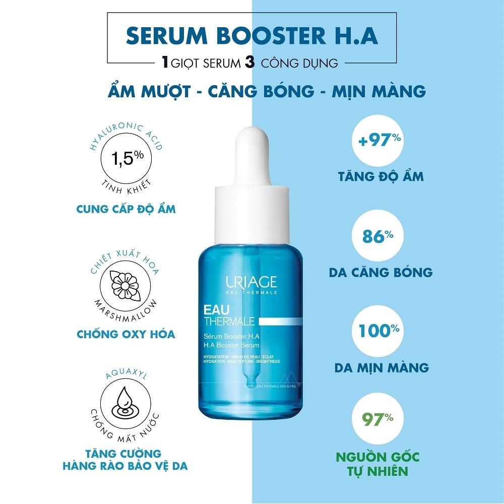 Serum Dưỡng Ẩm Uriage Booster H.A 30ml