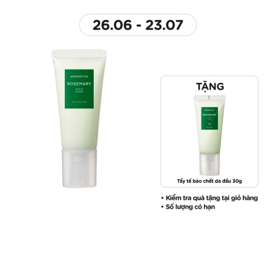 AROMATICA Tẩy Tế Bào Chết Da Đầu Aromatica Chiết Xuất Hương Thảo 165ml