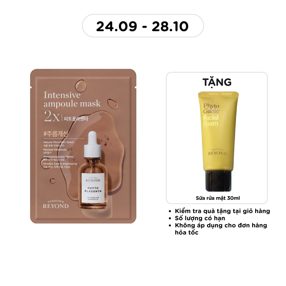 Mặt Nạ Beyond Intensive Ampoule Mask 2X Phytoplacenta 25ml image