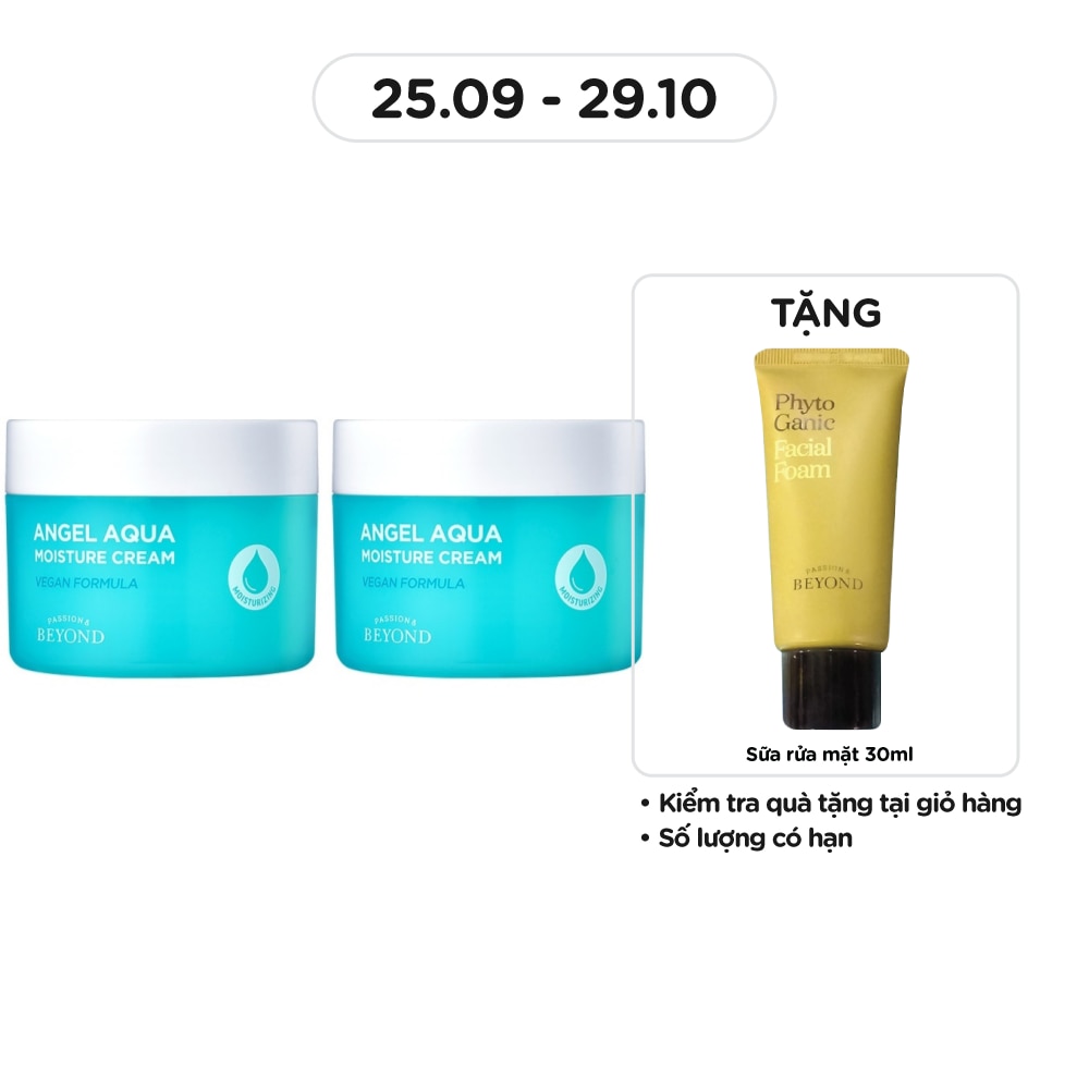 Combo Kem Dưỡng Beyond Angel Aqua Moisture Cream 150mlx2pcs