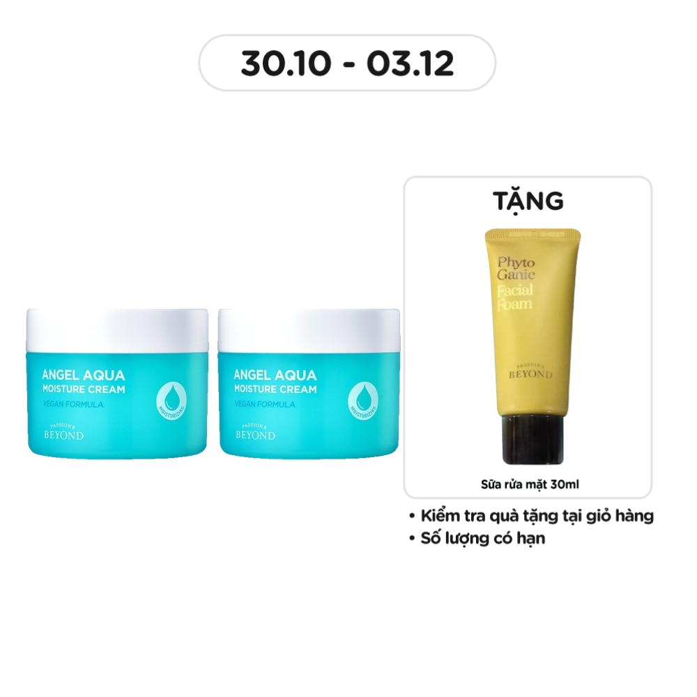 Combo Kem Dưỡng Beyond Angel Aqua Moisture Cream 150mlx2pcs