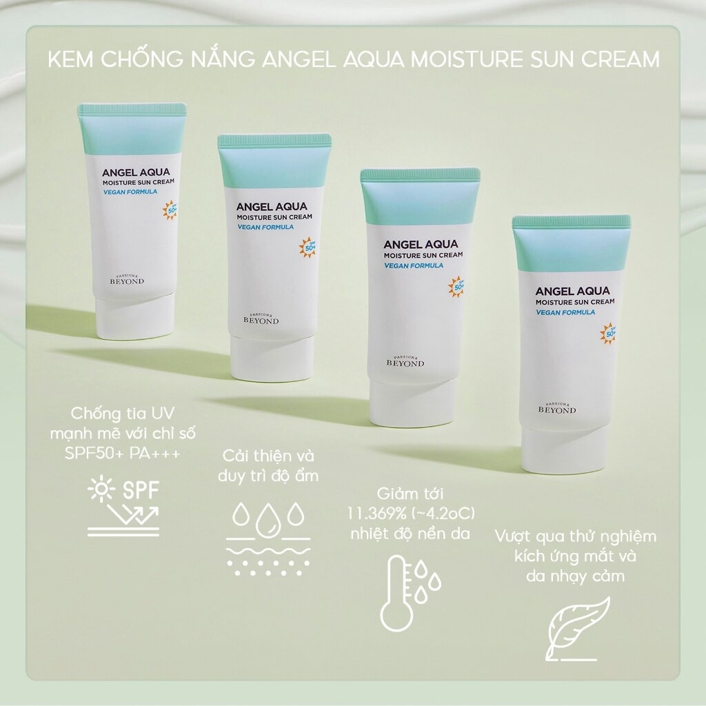 Combo Kem Chống Nắng Beyond Angel Aqua Moisture Sun Cream 50mlx2pcs