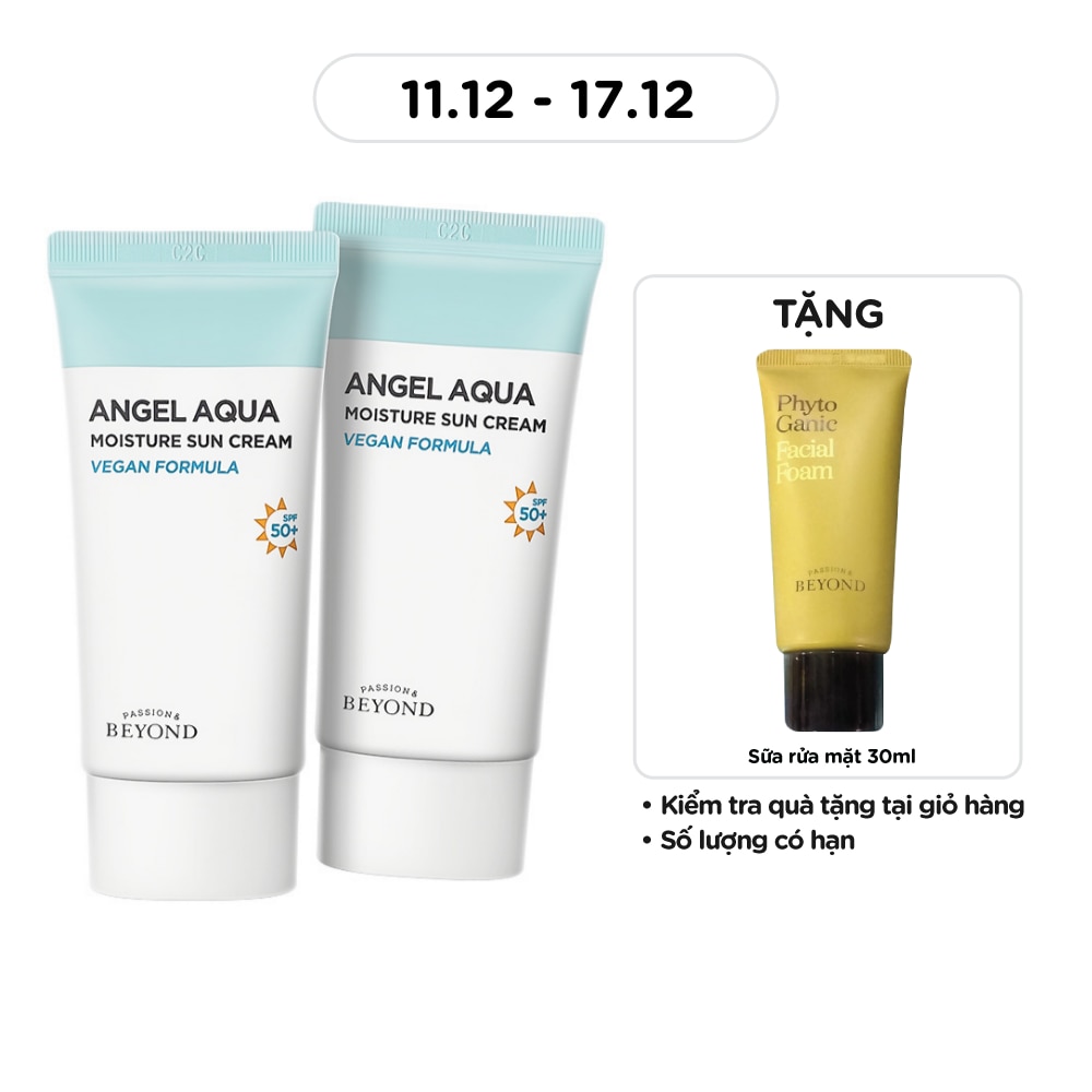 Combo Kem Chống Nắng Beyond Angel Aqua Moisture Sun Cream 50mlx2pcs