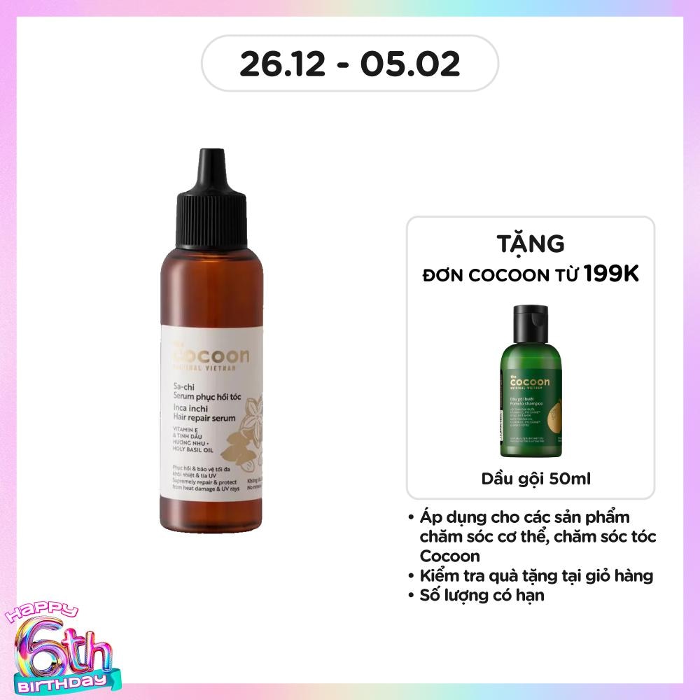 Serum Cocoon Inca Inchi Hair Repair Serum Phục Hồi Tóc 70ml