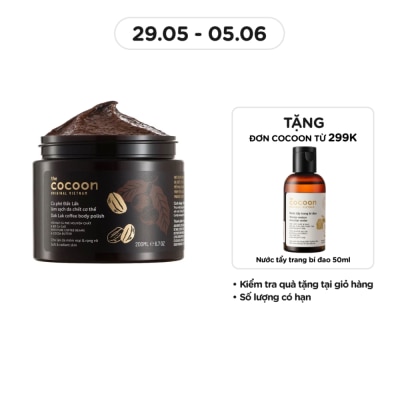 COCOON Tẩy Da Chết Cocoon Dak Lak Coffee Body Polish Từ Cà Phê Đak Lak 200ml