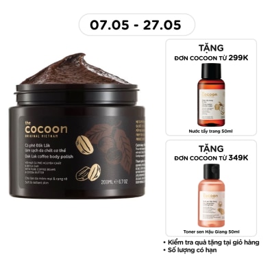 COCOON - Tẩy Da Chết Cocoon Dak Lak Coffee Body Polish Từ Cà Phê Đak Lak 200ml