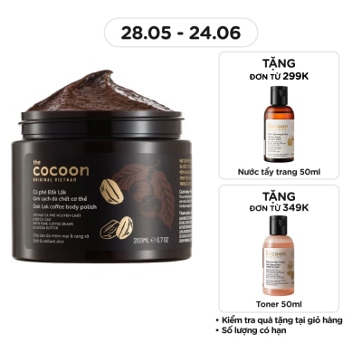 COCOON - Tẩy Da Chết Cocoon Dak Lak Coffee Body Polish Từ Cà Phê Đak Lak 200ml