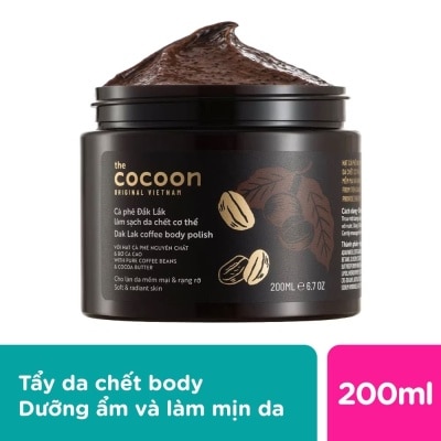 COCOON Tẩy Da Chết Cocoon Dak Lak Coffee Body Polish Từ Cà Phê Đak Lak 200ml