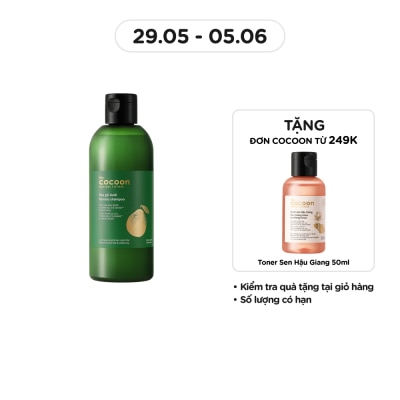 COCOON Dầu Gội Bưởi Cocoon Giảm Gãy Rụng và Làm Mềm Tóc Pomelo Shampoo 310ml