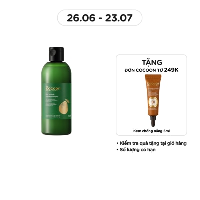 COCOON Dầu Gội Bưởi Cocoon Giảm Gãy Rụng và Làm Mềm Tóc Pomelo Shampoo 310ml