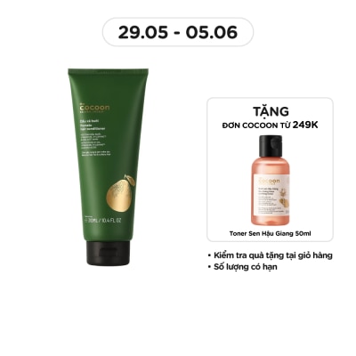 COCOON Dầu Xả Bưởi Cocoon Giảm Gãy Rụng và Làm Mềm Tóc Pomelo Hair Conditioner 310ml