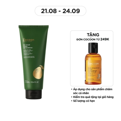 COCOON Dầu Xả Bưởi Cocoon Giảm Gãy Rụng và Làm Mềm Tóc Pomelo Hair Conditioner 310ml