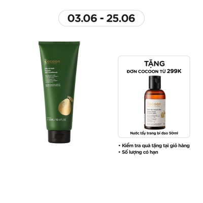 COCOON Dầu Xả Bưởi Cocoon Giảm Gãy Rụng và Làm Mềm Tóc Pomelo Hair Conditioner 310ml