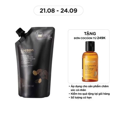 COCOON Tẩy Tế Bào Da Cơ Thể Cocoon Eco-Refill Đắk Lắk Coffee Body Polish 600ml