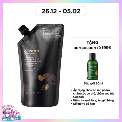 COCOON Tẩy Tế Bào Da Cơ Thể Cocoon Eco-Refill Đắk Lắk Coffee Body Polish 600ml