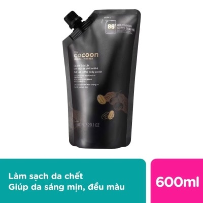 COCOON Tẩy Tế Bào Da Cơ Thể Cocoon Eco-Refill Đắk Lắk Coffee Body Polish 600ml