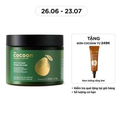 COCOON Kem Ủ Tóc Bưởi Cocoon Giảm Gãy Rụng Và Làm Mềm Tóc 200ml
