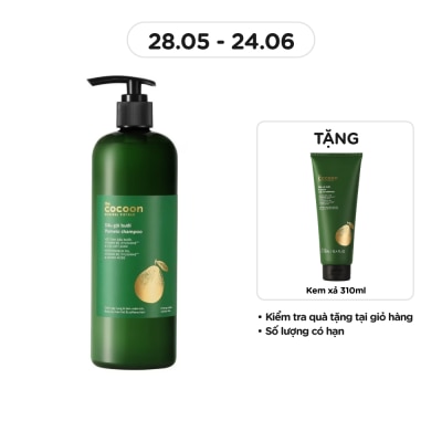 COCOON - Dầu Gội Bưởi Cocoon Giảm Gãy Rụng và Làm Mềm Tóc Pomelo Shampoo 500ml