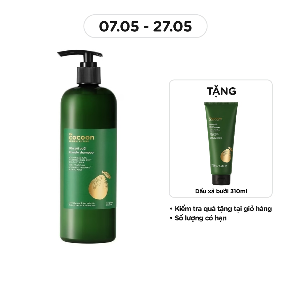 Mua ngay COCOON, Dầu Gội Bưởi Cocoon Giảm Gãy Rụng và Làm Mềm Tóc